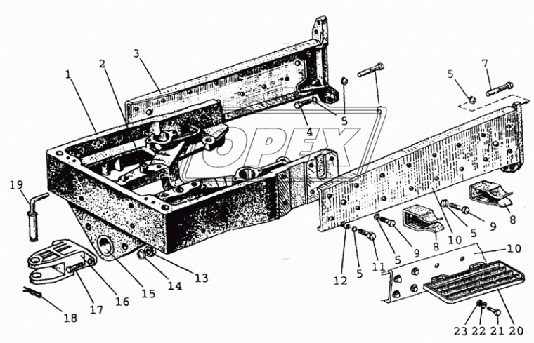 82Р-8405070 Подножка МТЗ РУП